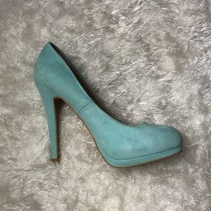Baby blue heels